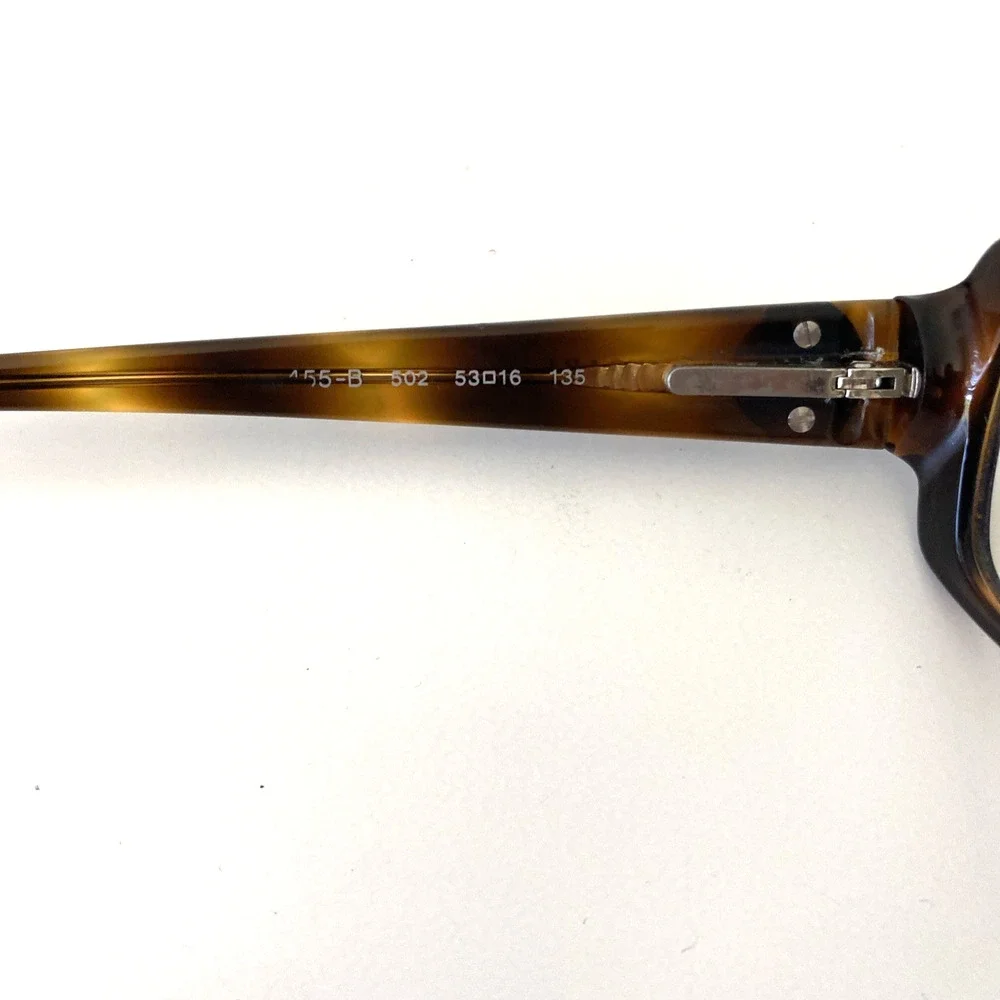 BVLGARI 455B 502 Eyeglasses Rectangular 53 16 135 Tortoise Shell Brown Italy